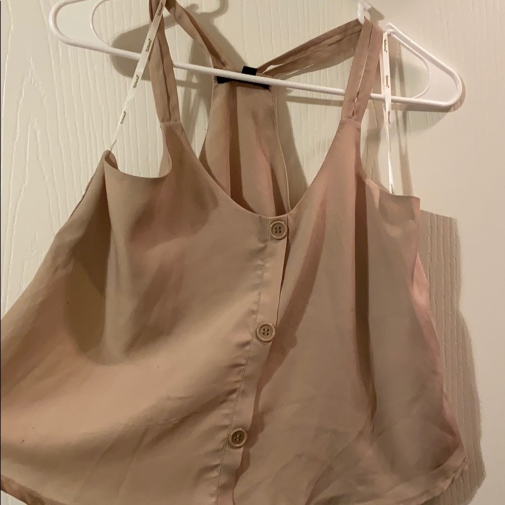 Light brown crop top